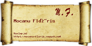 Mocanu Flóris névjegykártya